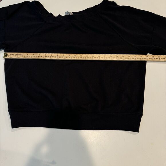 Free People Movement Flounce Tech One Shoulder Ruffle Women's Medium Black - Picture 9 of 11